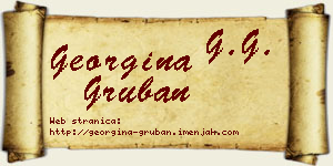 Georgina Gruban vizit kartica
